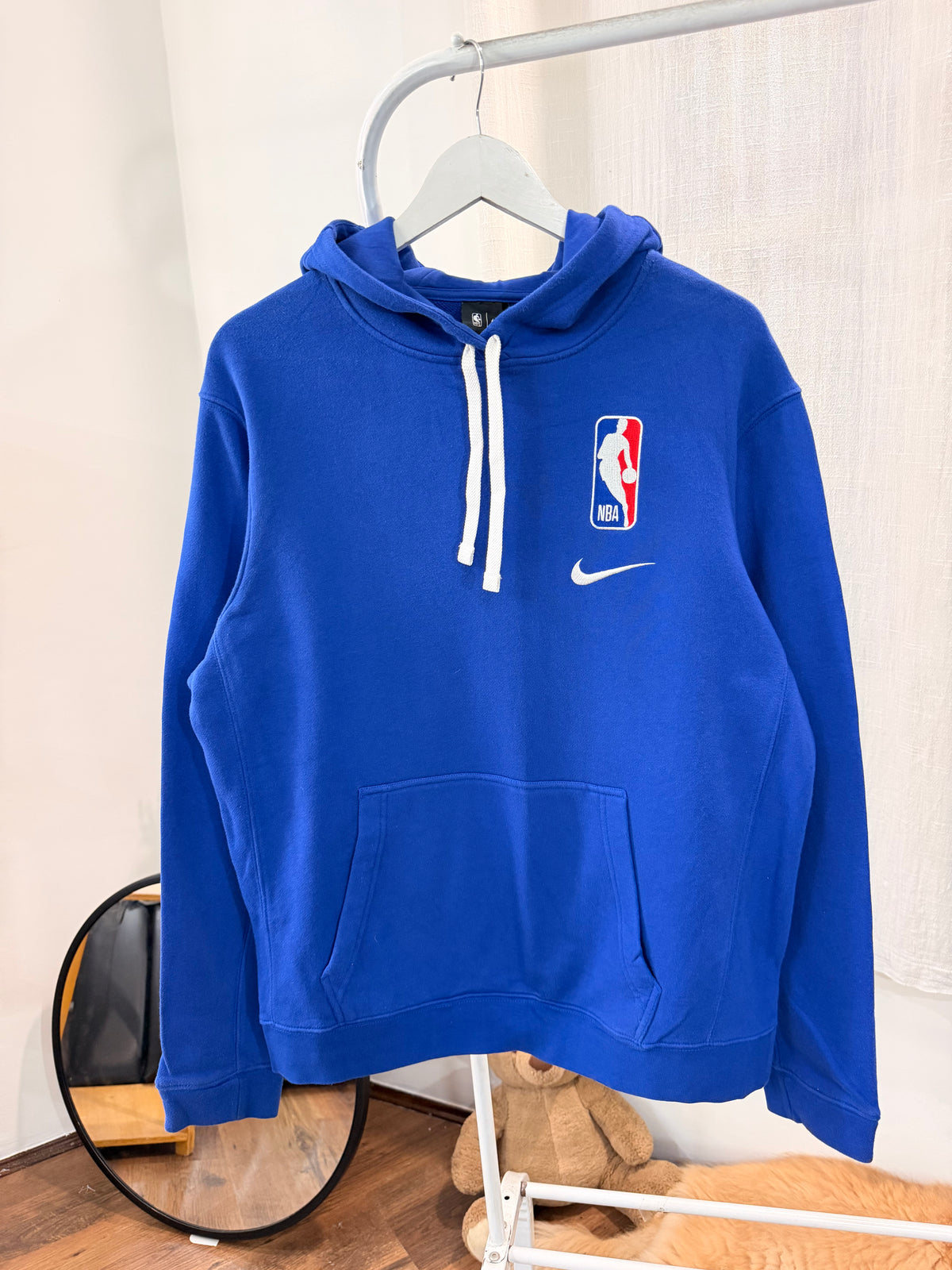 NBA X Nike blue embroidered hoodie