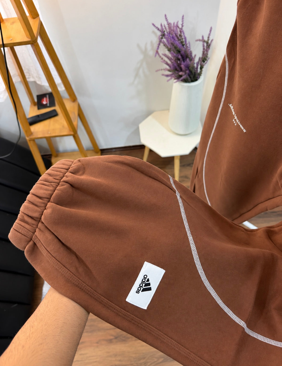 Adidas brown sports wear sweatpant