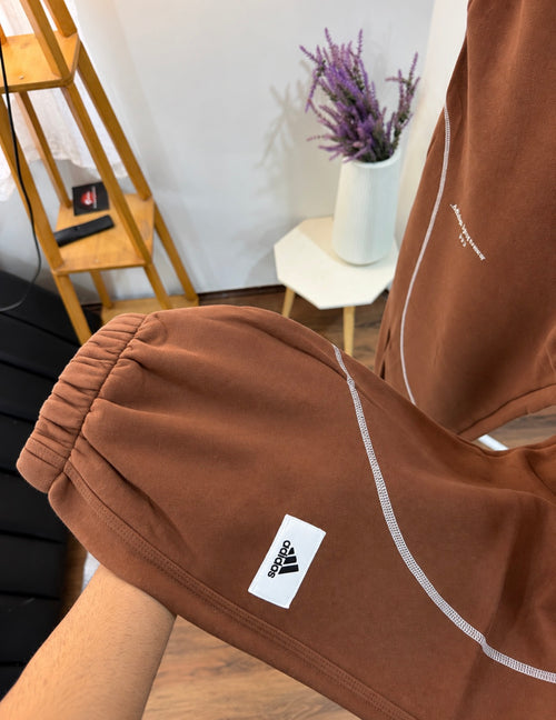 Adidas brown sports wear sweatpant