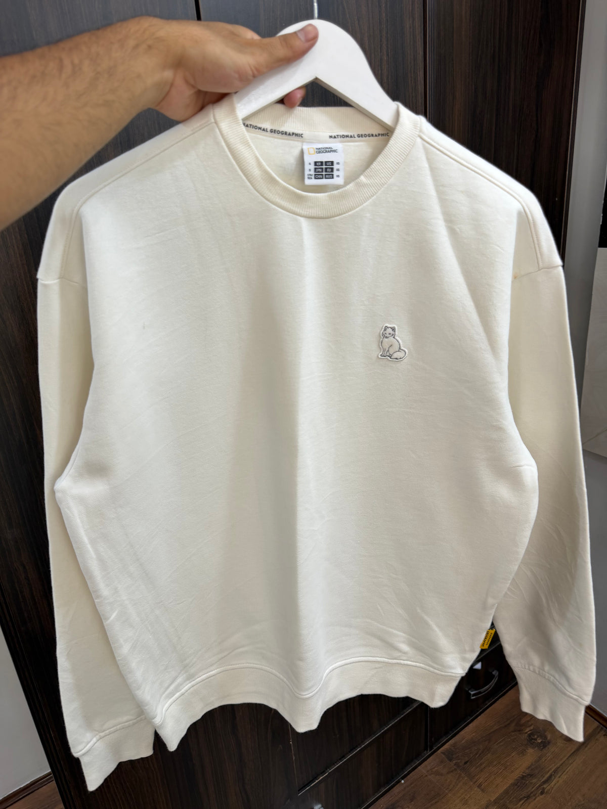 Nat geo embroidered logo sweatshirt