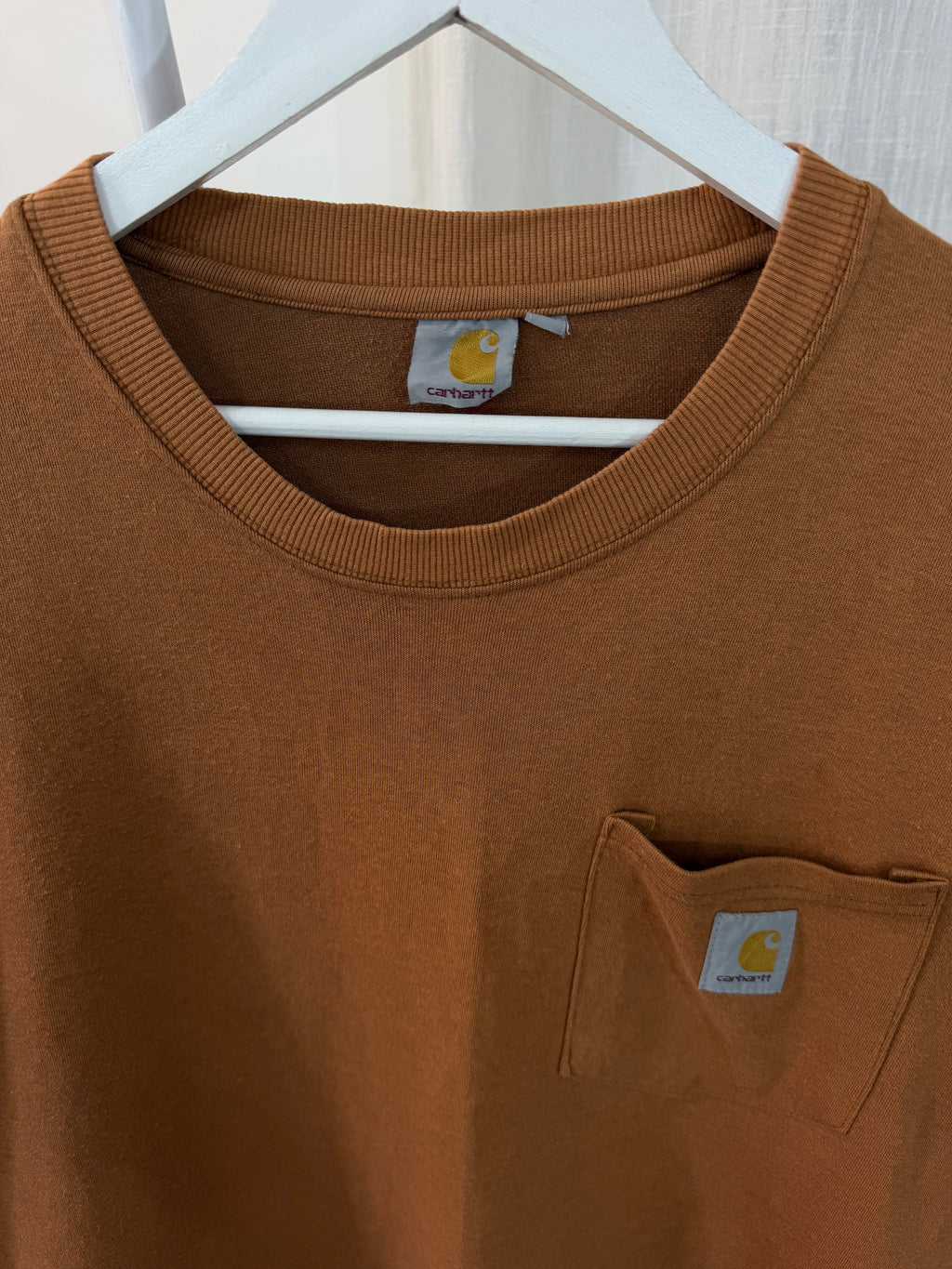 Carhartt brown pocket sweatshirt