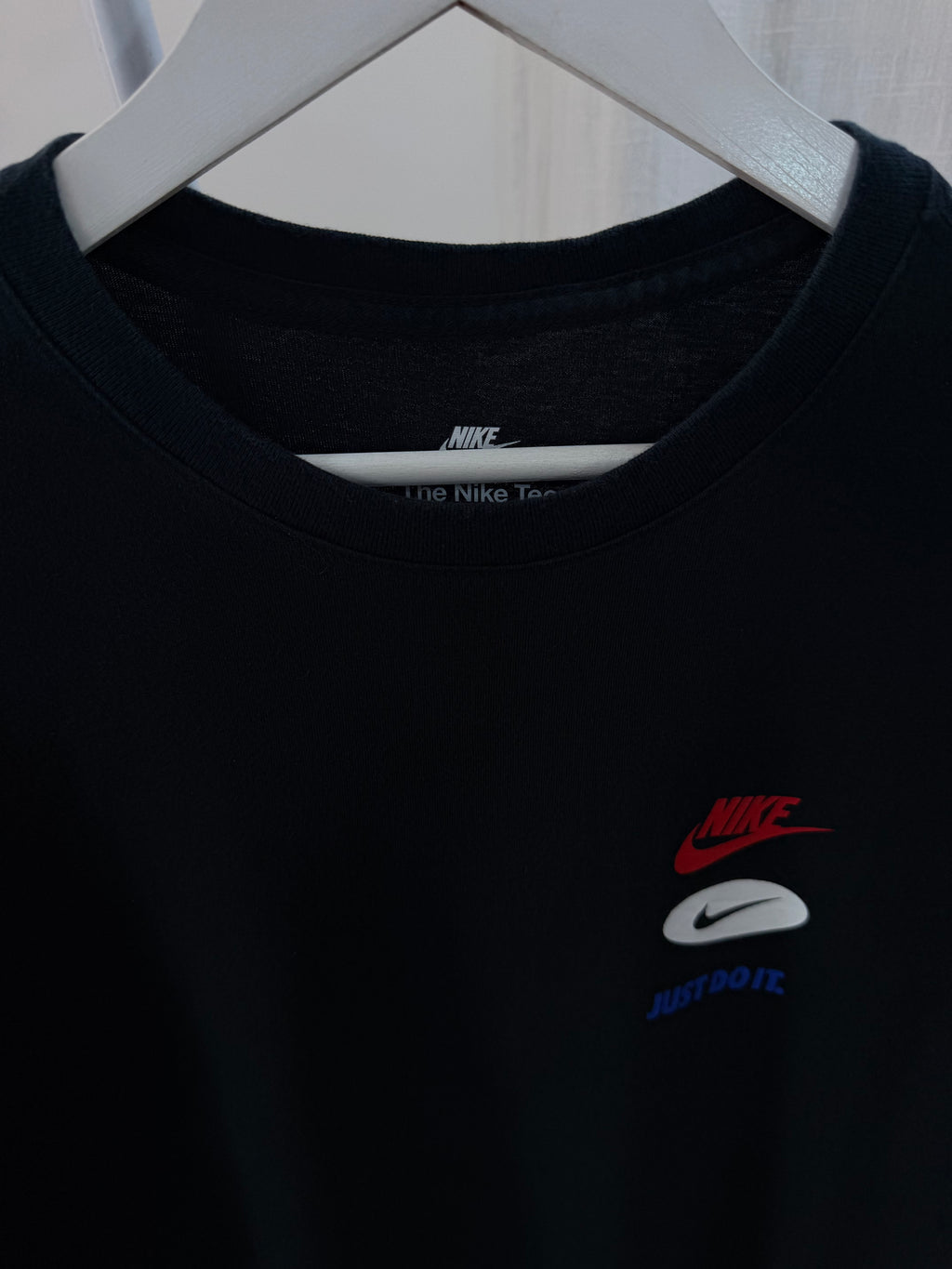 Nike black multi logo tee