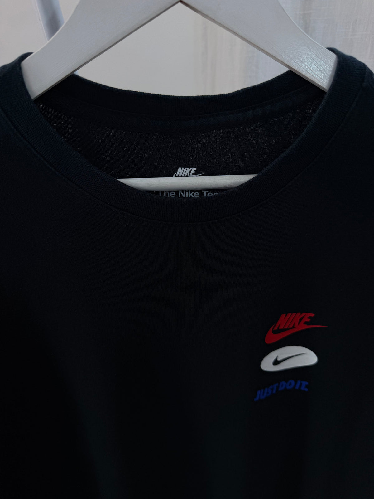Nike black multi logo tee