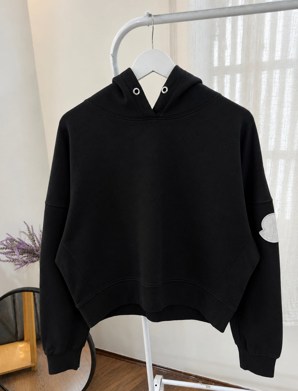 Moncler black hoodie