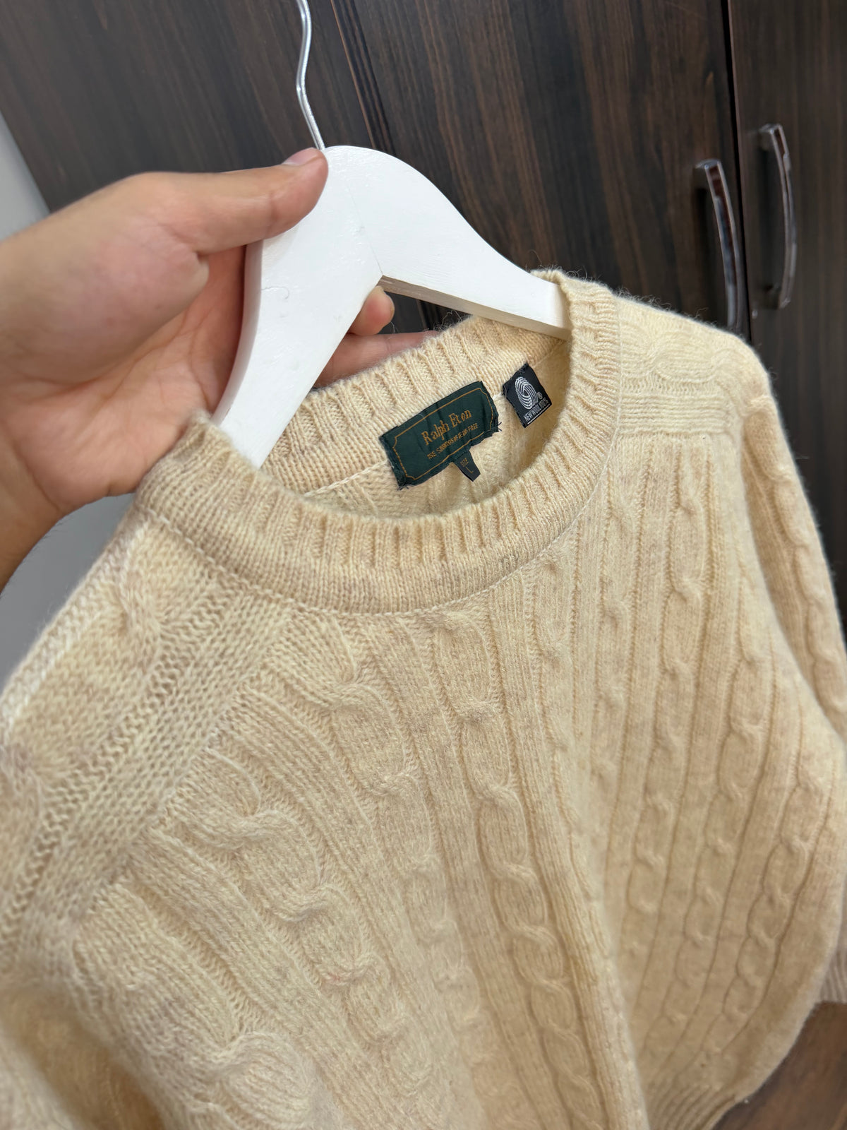 Ralph eton cable knit sweater
