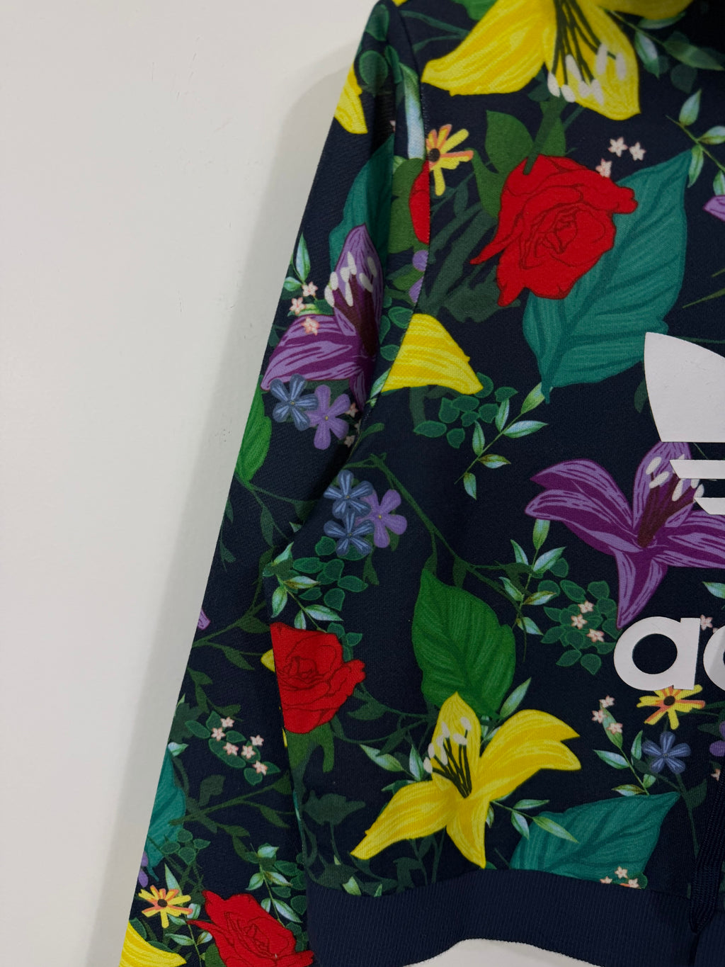 Orginals floral cropped hoodie