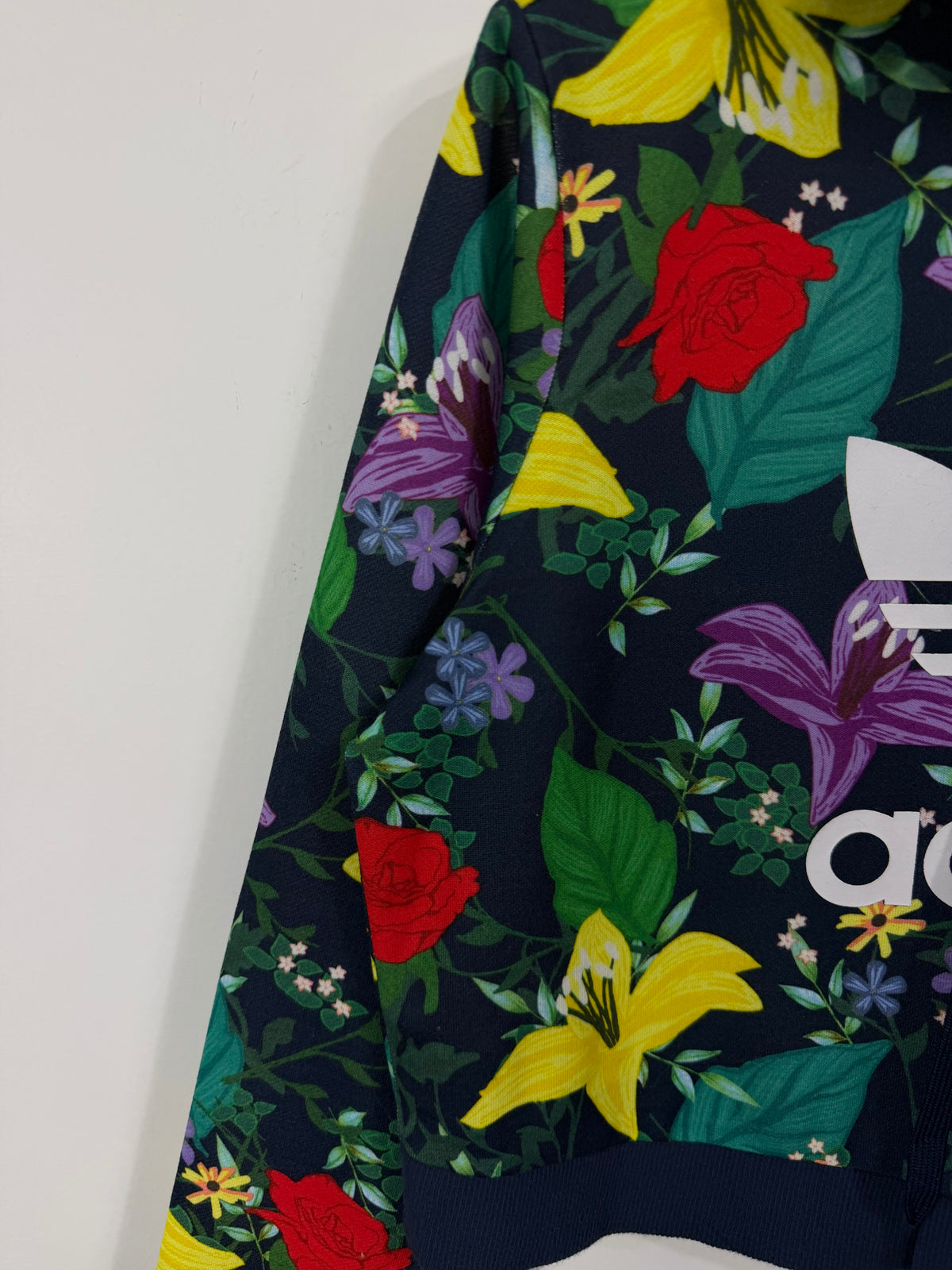 Orginals floral cropped hoodie
