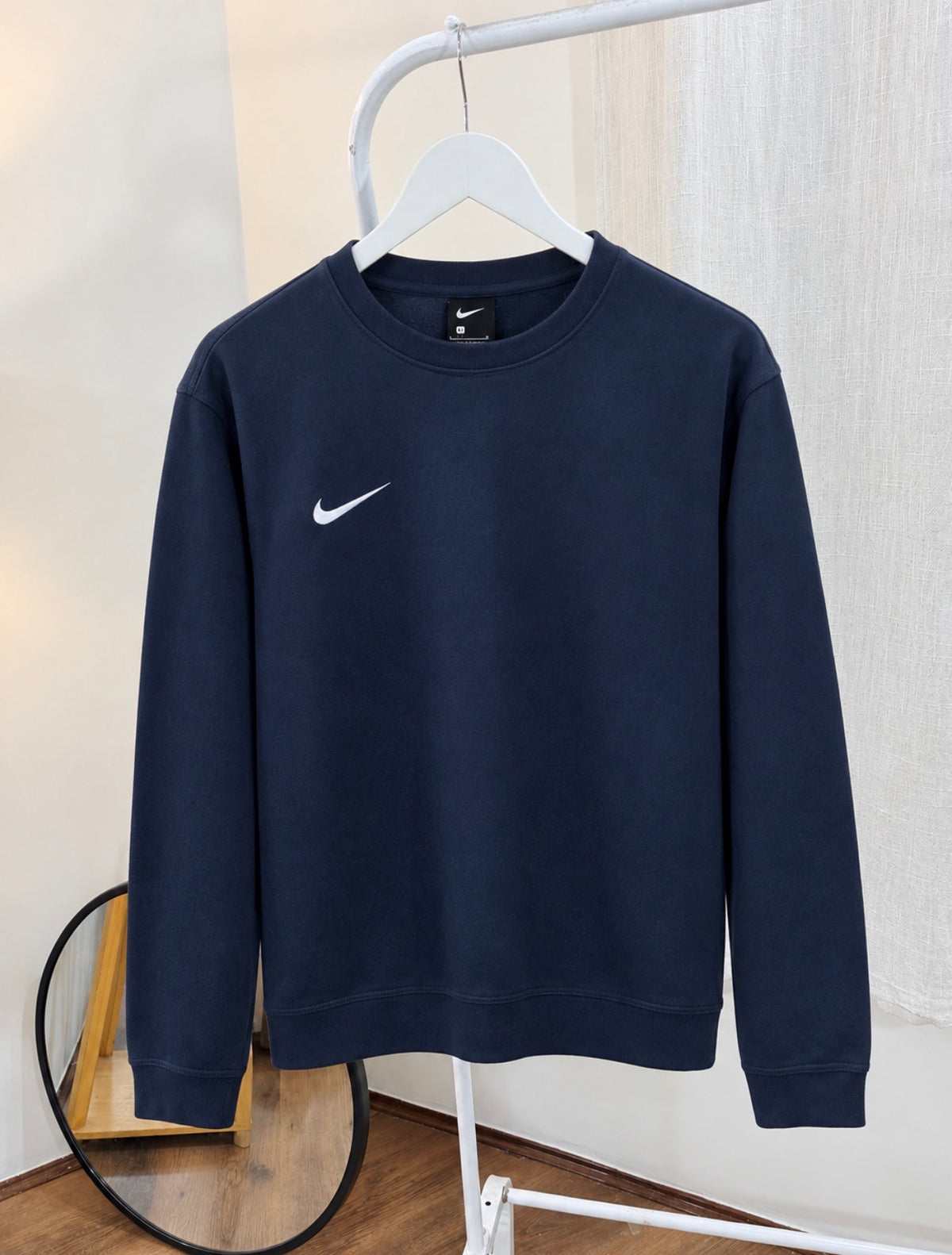 Nike blue swoosh sweatshirt