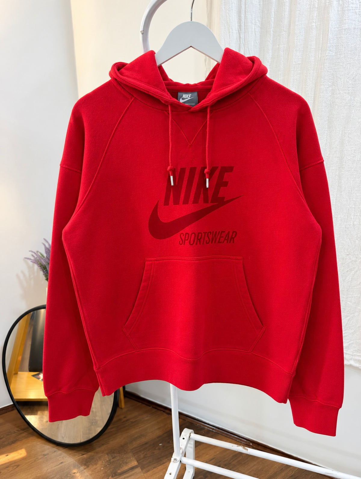 Nike red hoodie