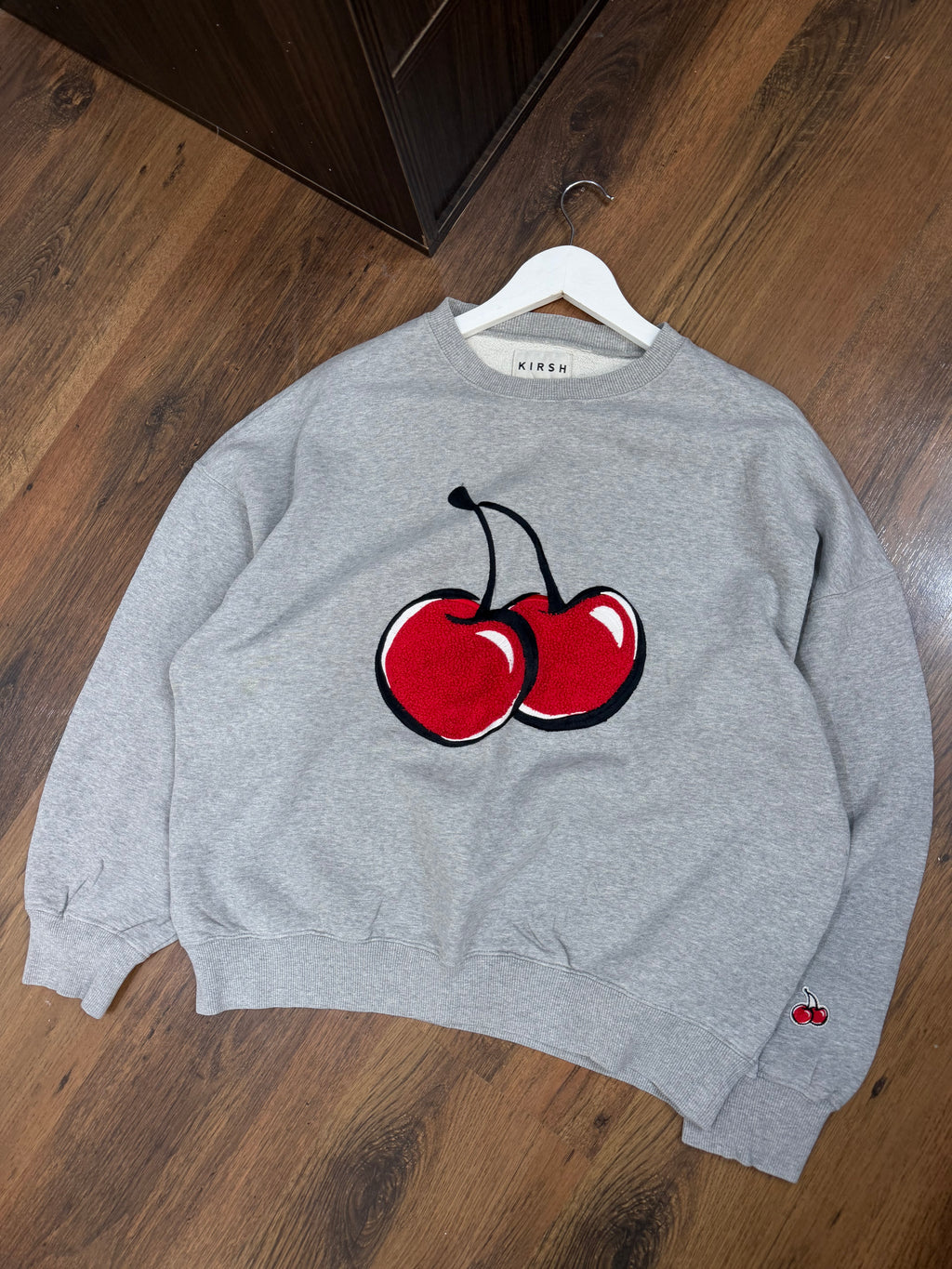 Krish embroidered cherry logo sweat
