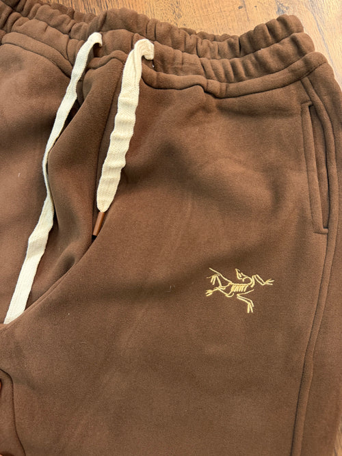 Arcteryx brown fleece sweatpant