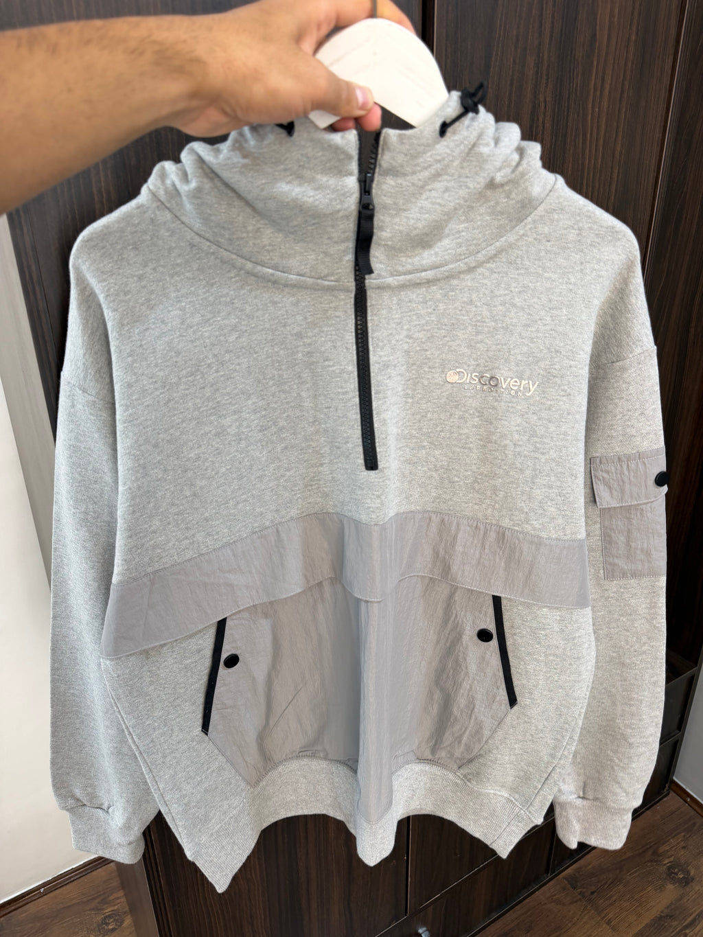 Discovery grey hoodie