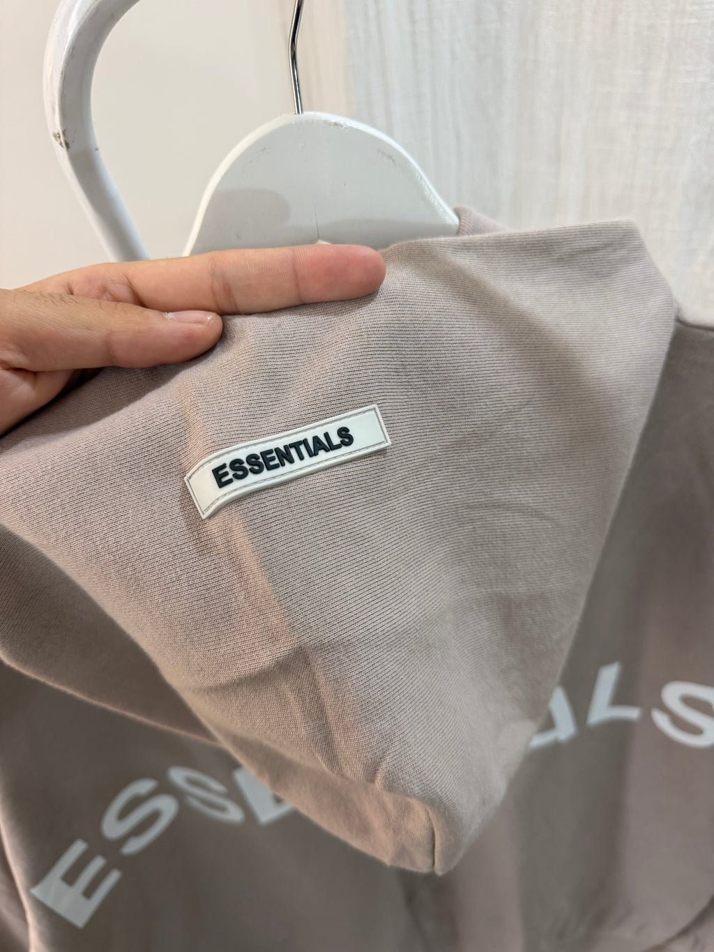 Essentails beige hoodie