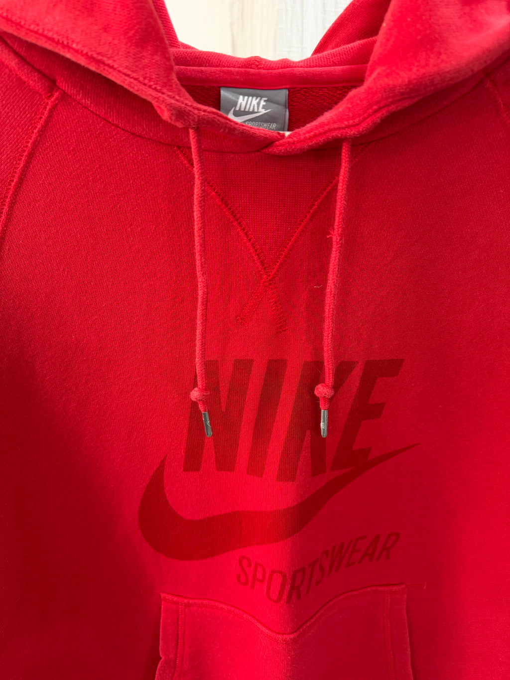 Nike red hoodie