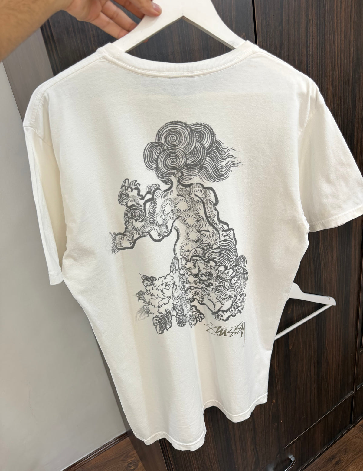 Stussy white graphic tee