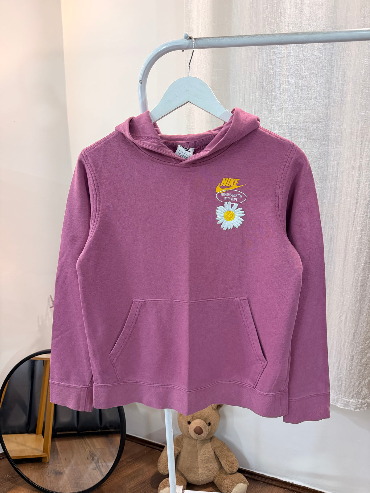 Nike daisy embroidered hoodie