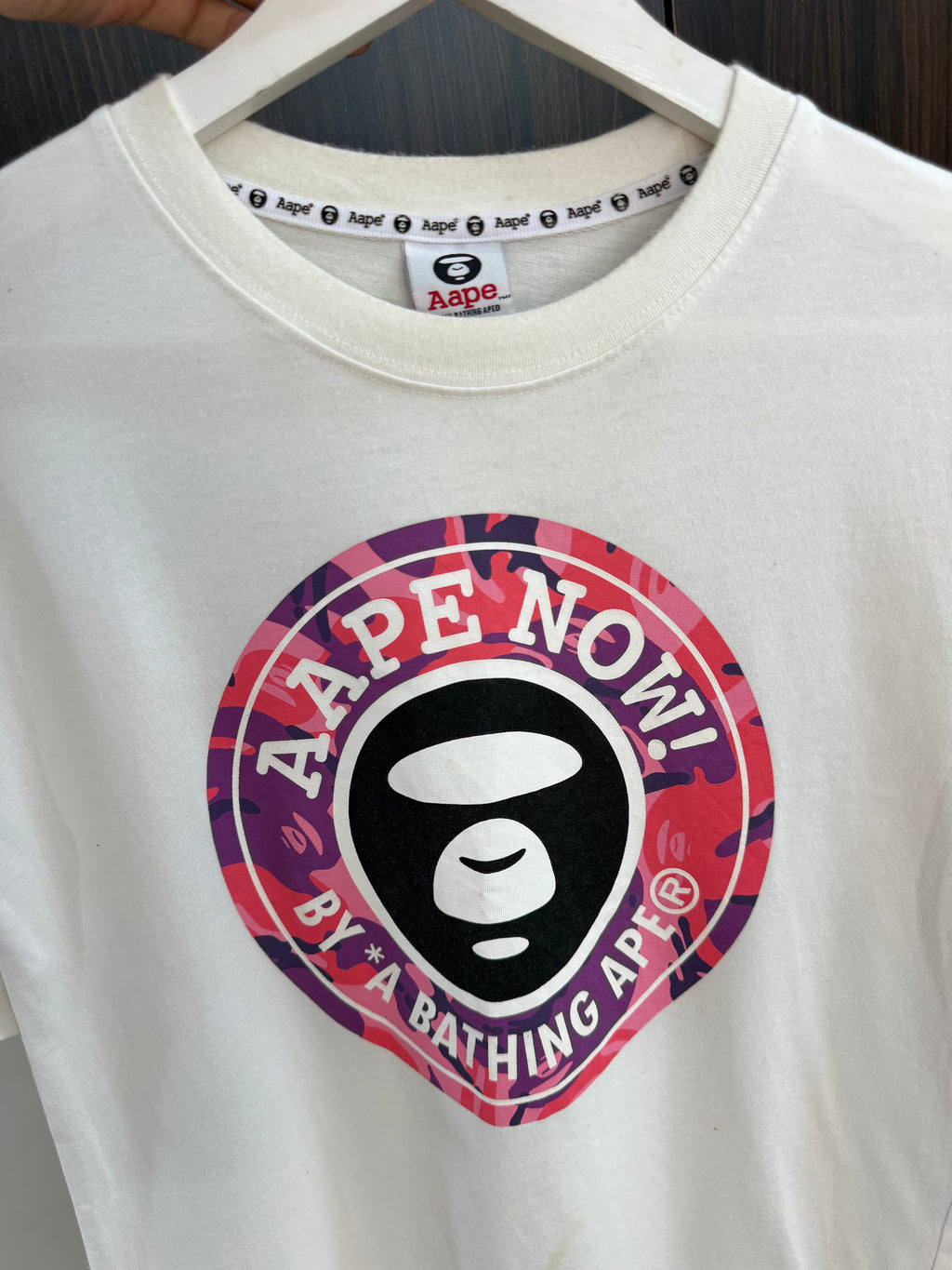 Bathing aape white tee