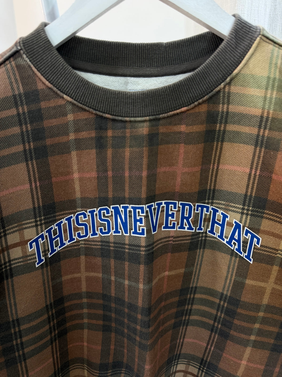 Thisisneverthat check sweatshirt