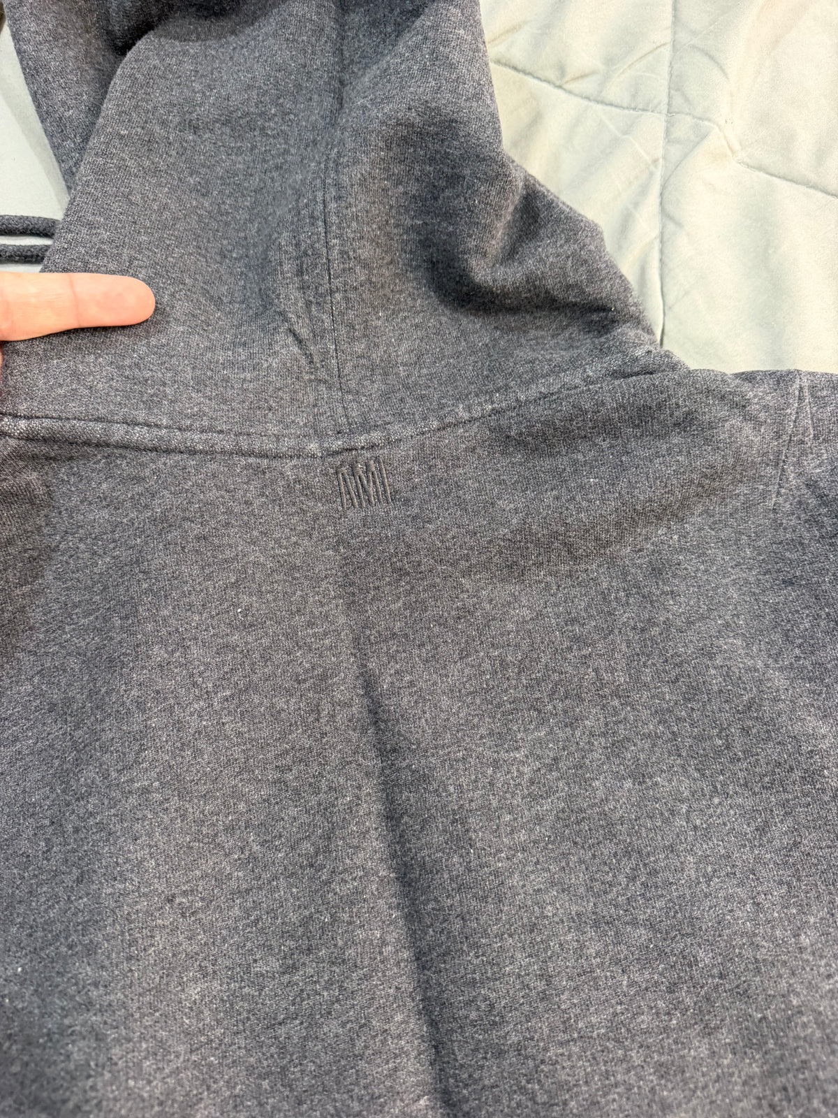 Ami grey heavyweight hoodie