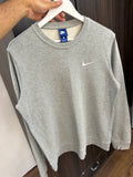 Nike grey swoosh sweatshirt