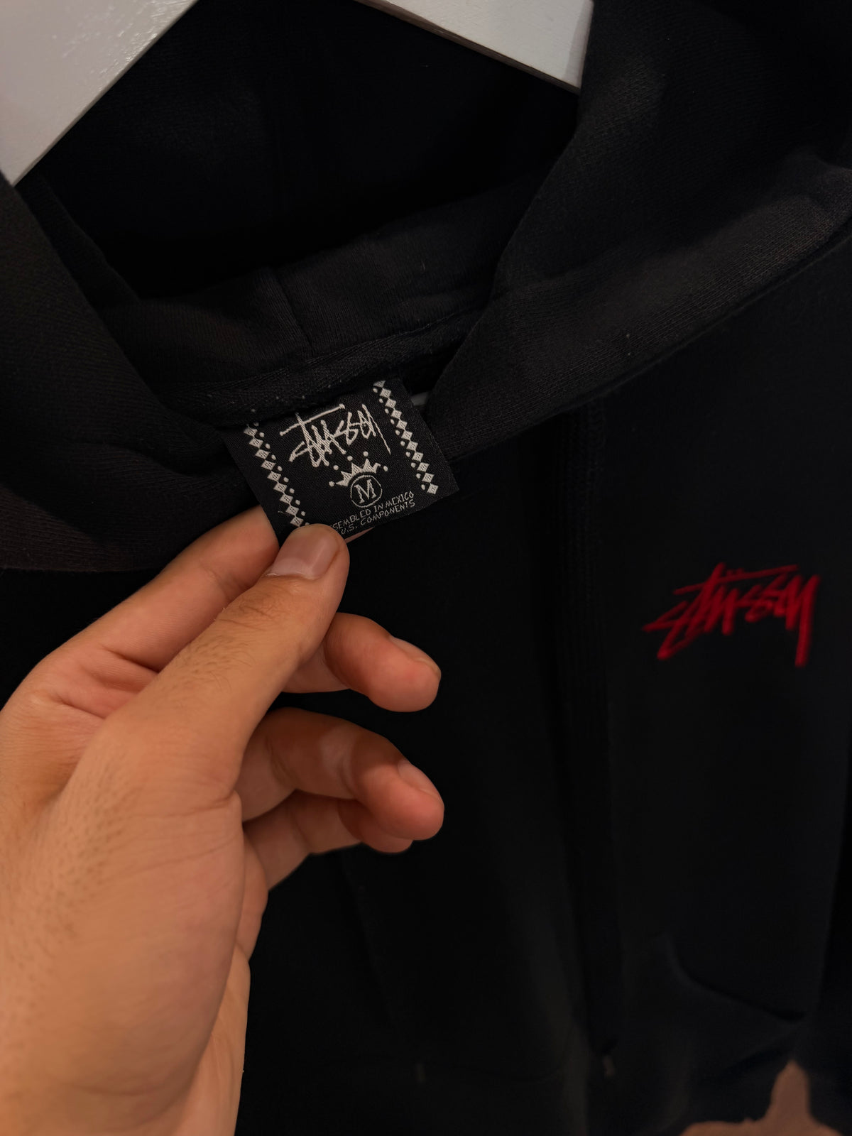 Stussy embroidered hoodie