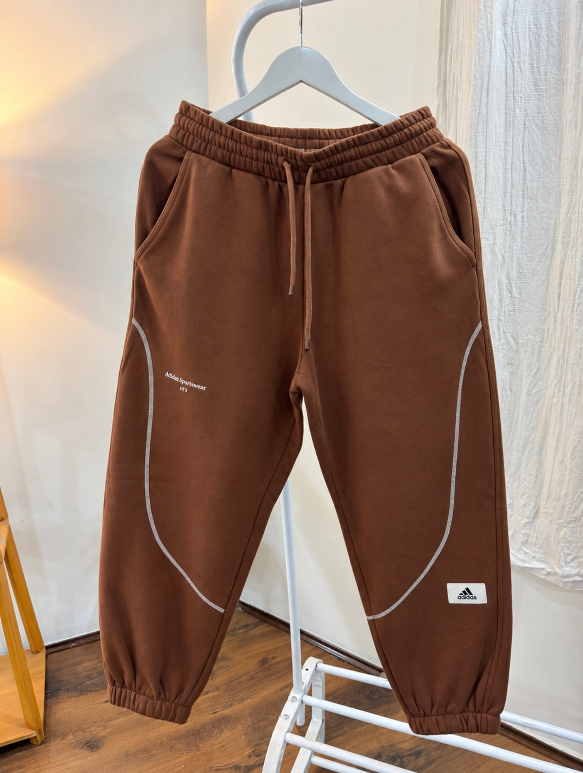 Adidas brown sports wear sweatpant