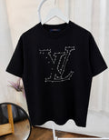 Louis vuitton black embroidered tee