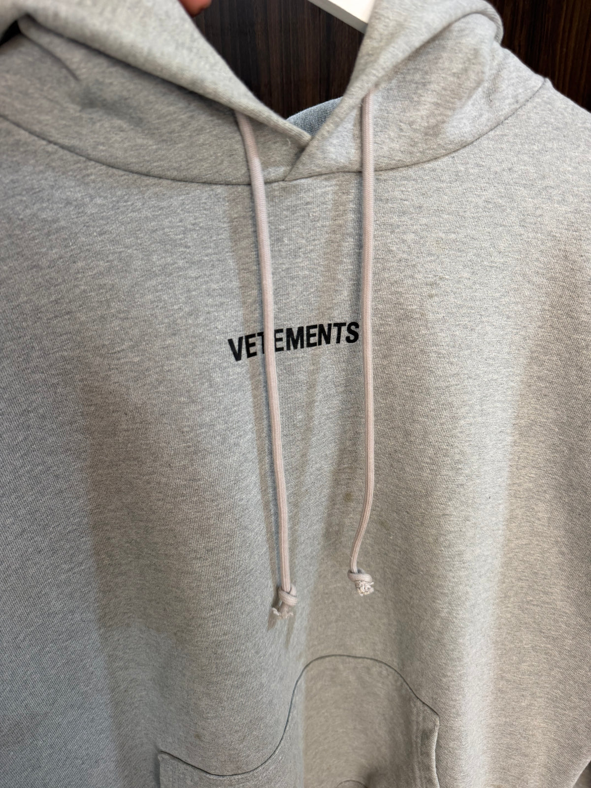 Vet heavyweight grey hoodie