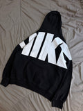 Nike big logo hoodie black