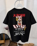 Evisu black graphic tee