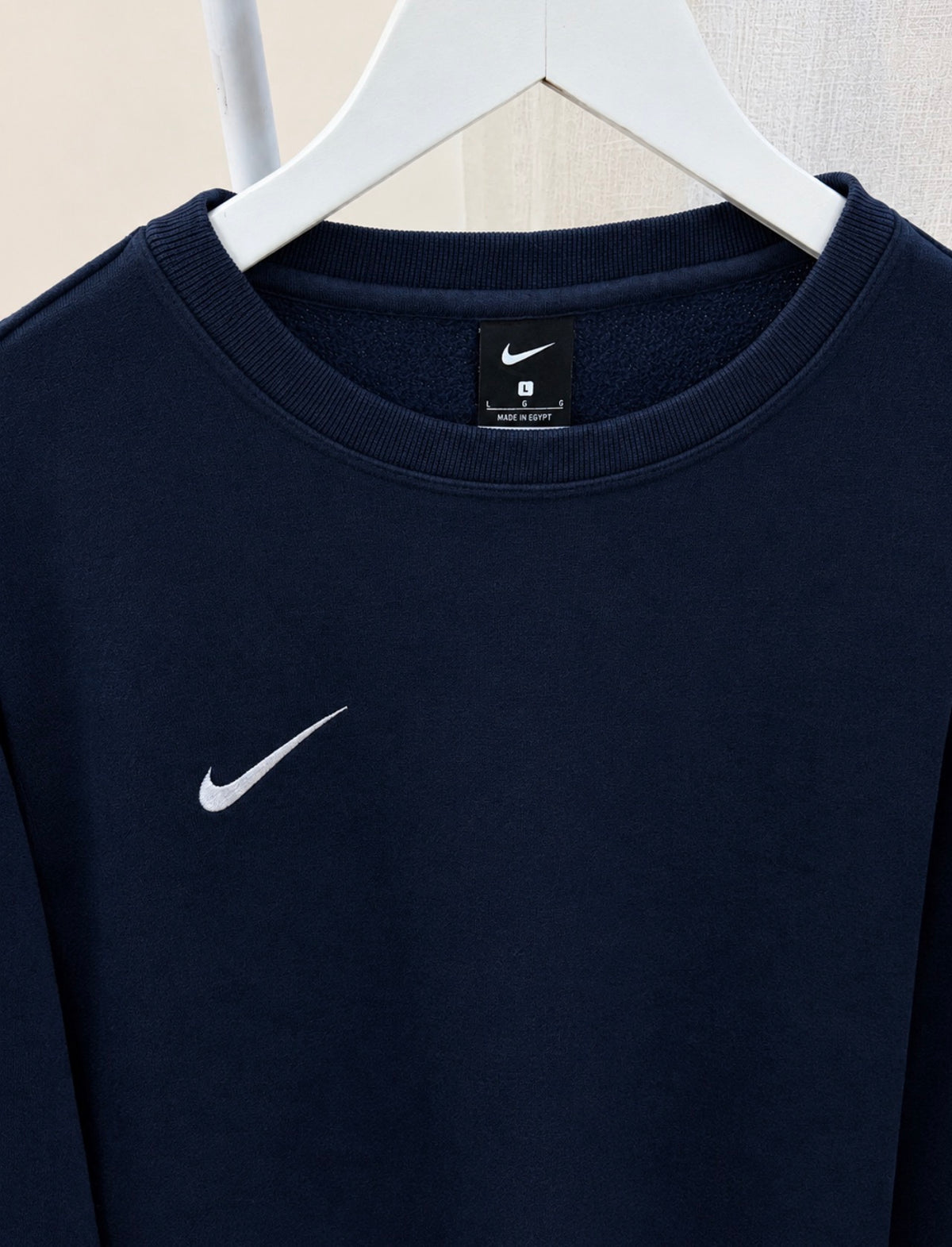Nike blue swoosh sweatshirt
