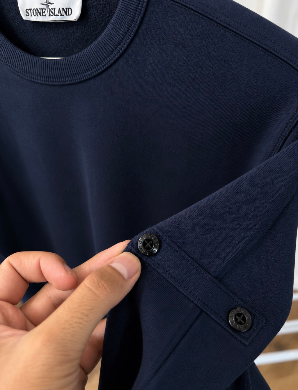 Stone island blue sweatshirt