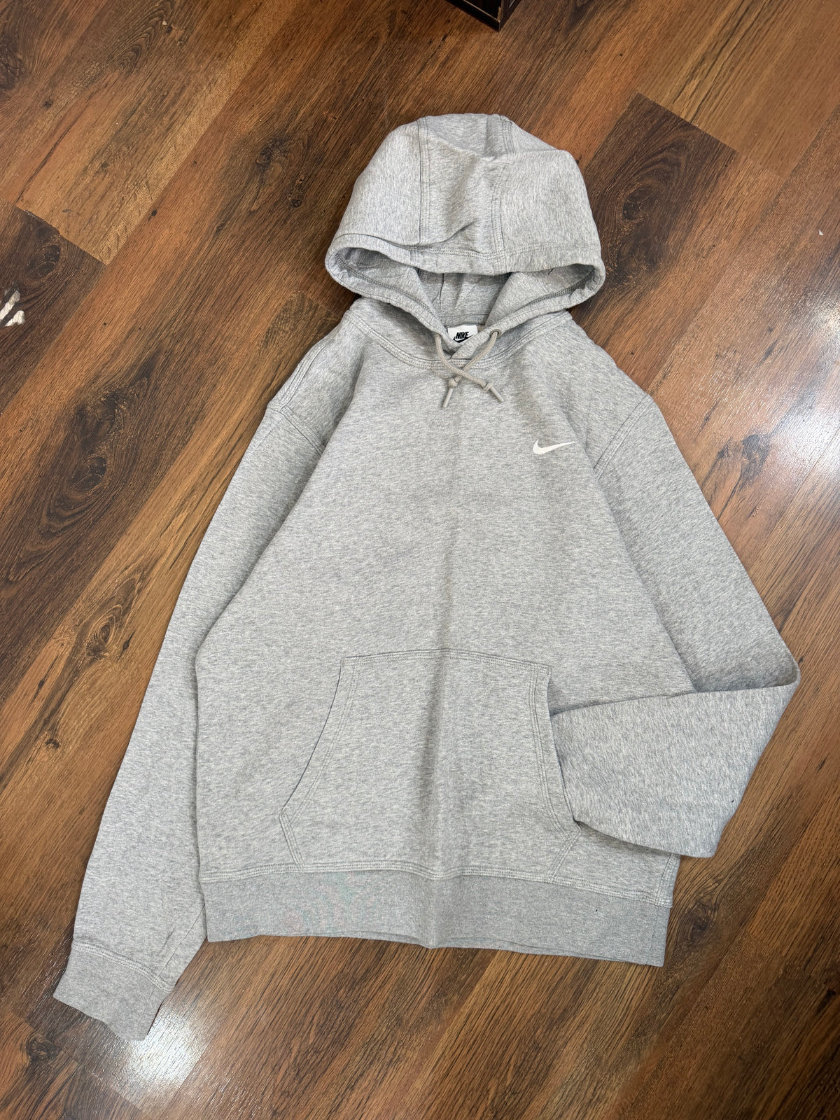 Nike grey swoosh hoodie