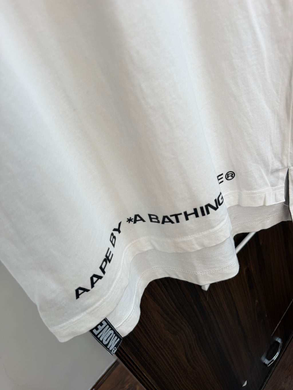 Bathing aape white tee