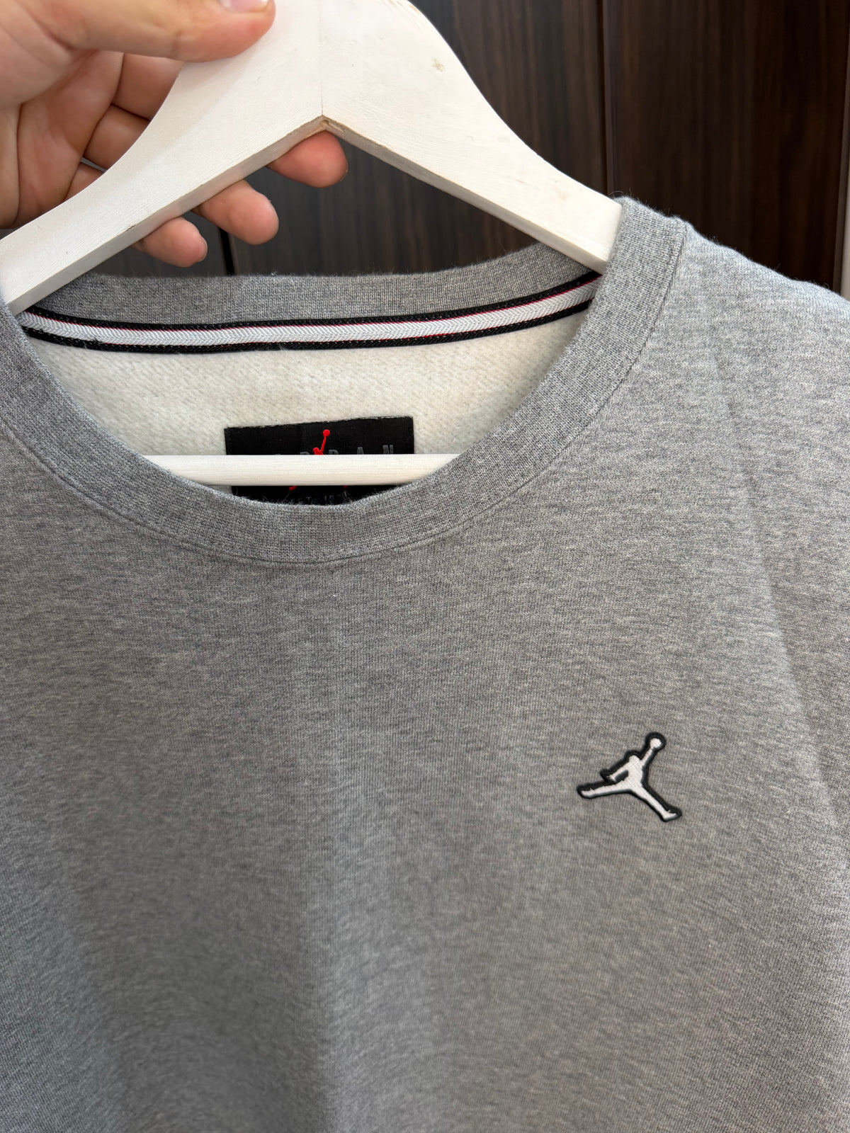 Jordan grey hoodie thick sweatshirt