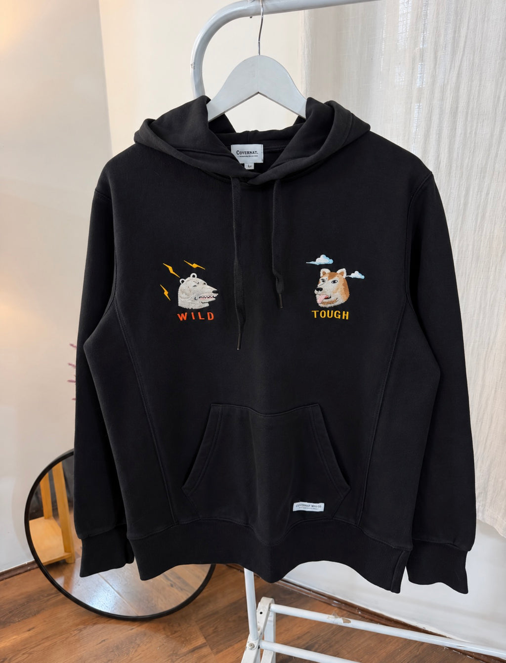 Covernat heavyweight embroidered hoodie