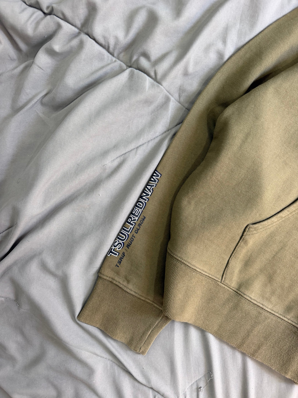 Abderson thick green hoodie