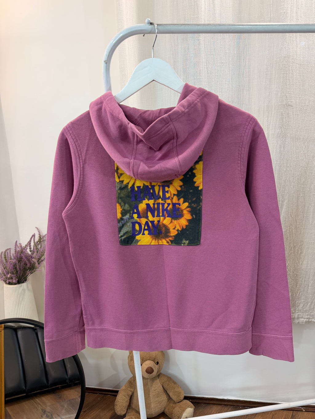 Nike daisy embroidered hoodie