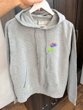 Nike grey multi logo hoodie