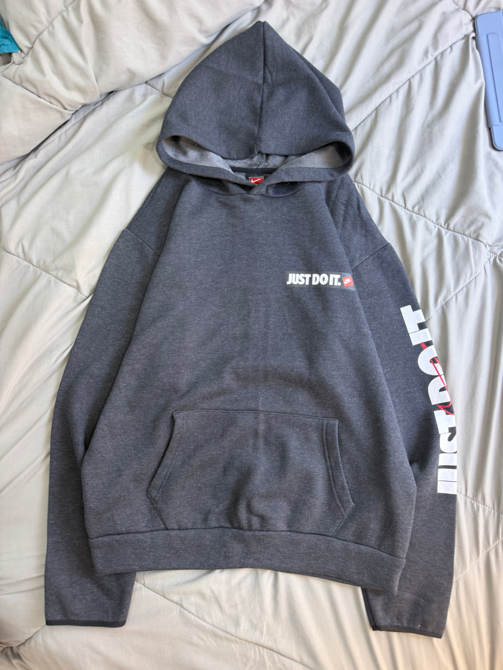 Just do it grey hoodie