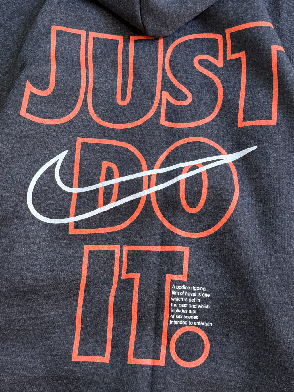 Just do it grey hoodie