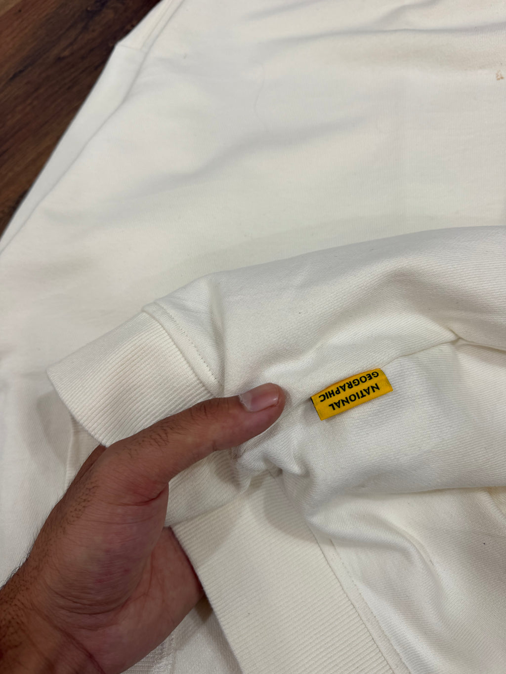 Nat geo embroidered logo sweatshirt