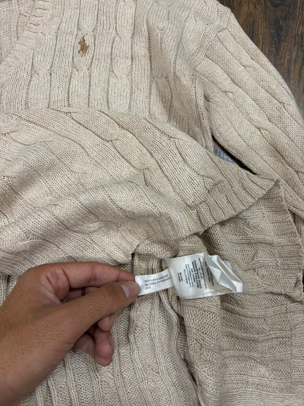 Ralph lauren cable knit sweater