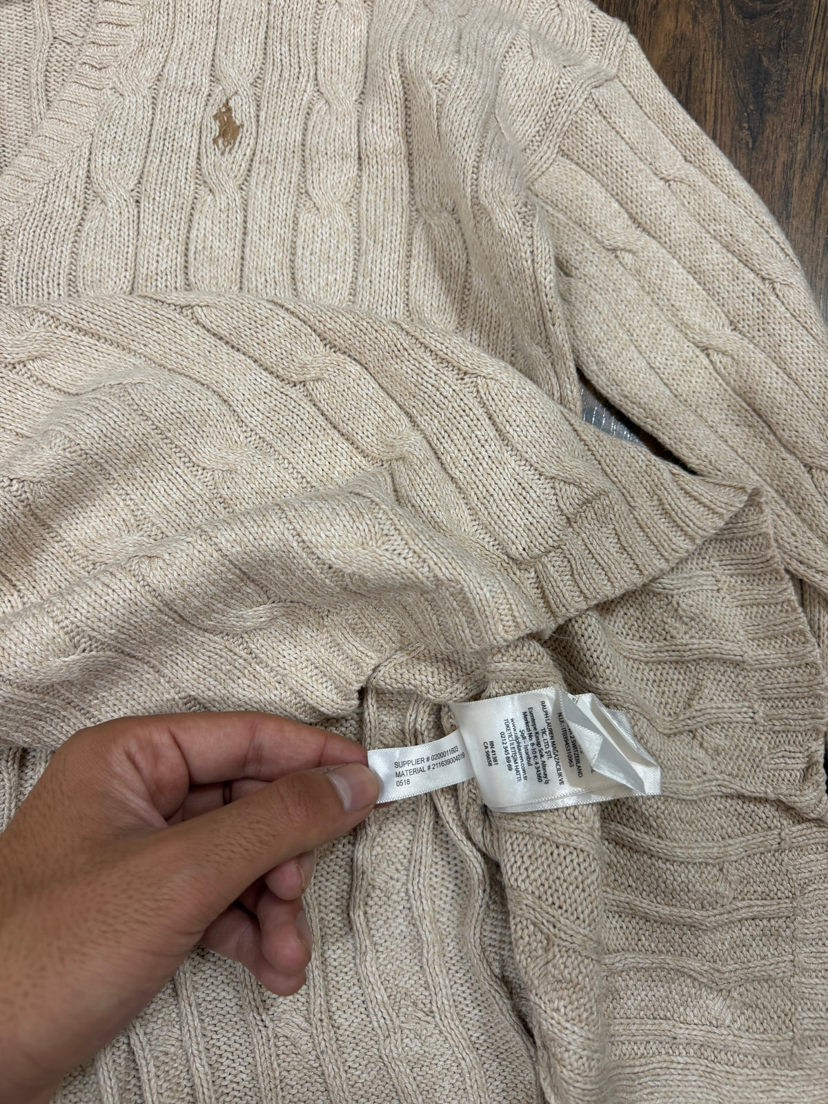 Ralph lauren cable knit sweater
