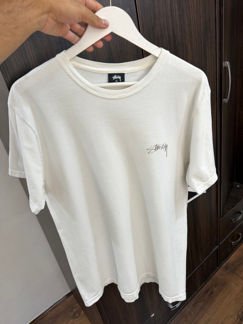 Stussy white graphic tee