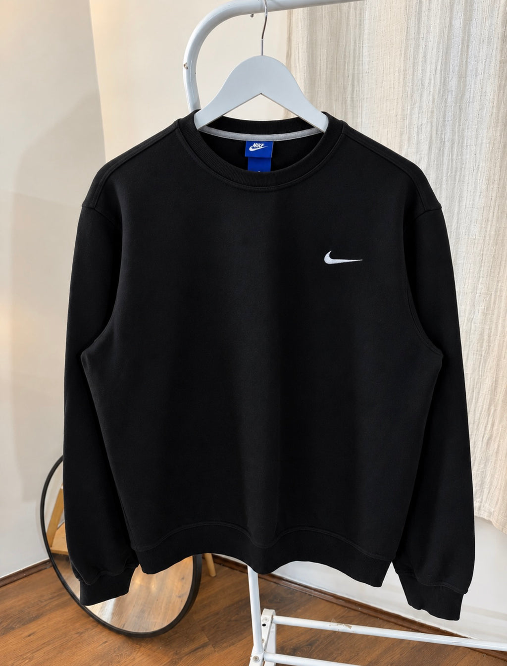 Nike black swoosh sweatshirt