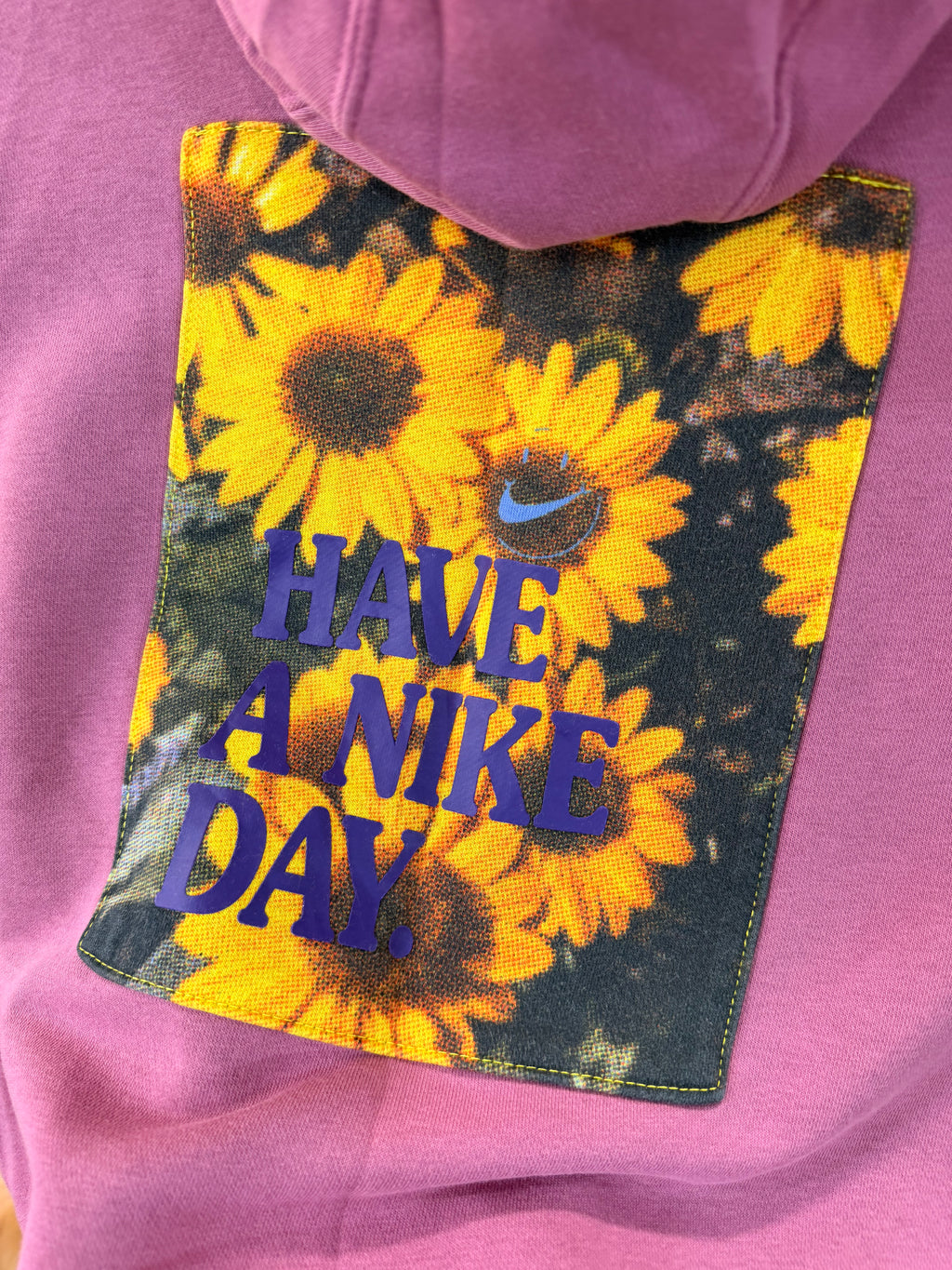 Nike daisy embroidered hoodie