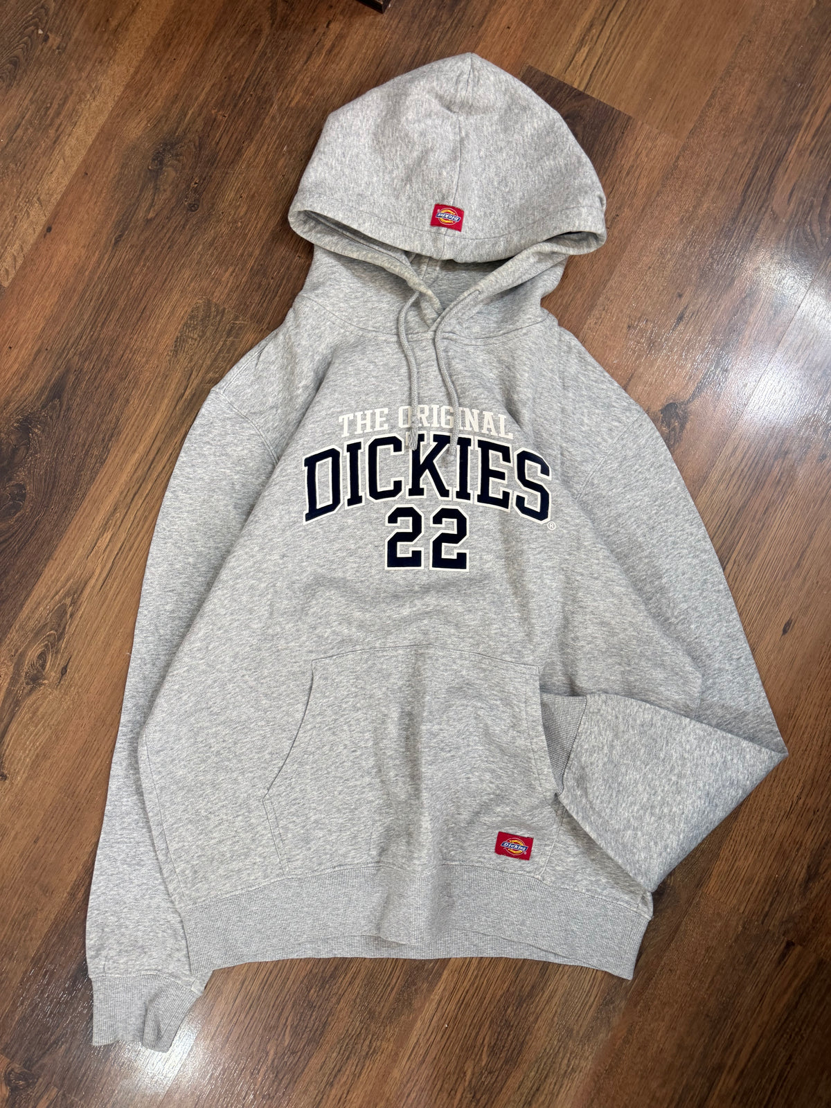 Dickies grey velvet print hoodie