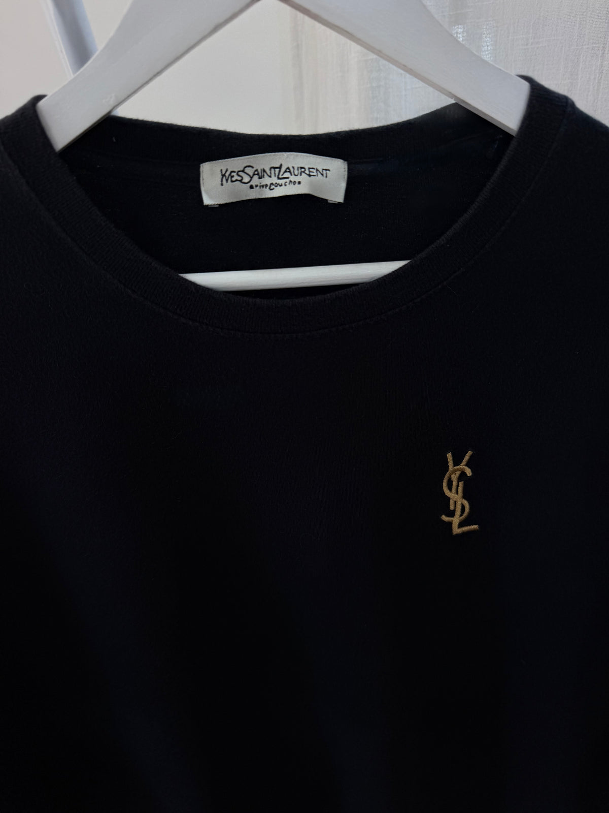 Ysl embroidered black