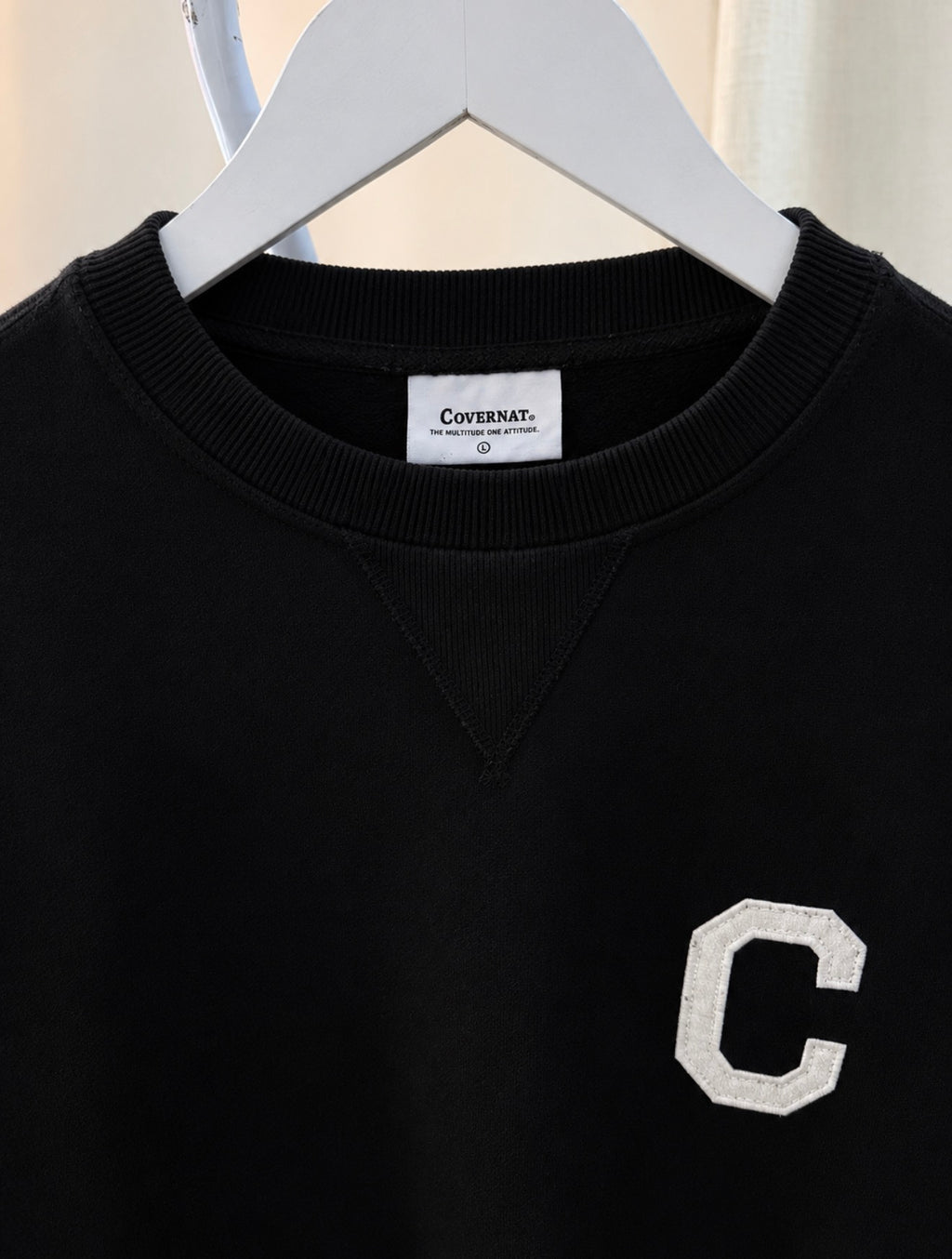 Covernat black heavyweight sweatshirt